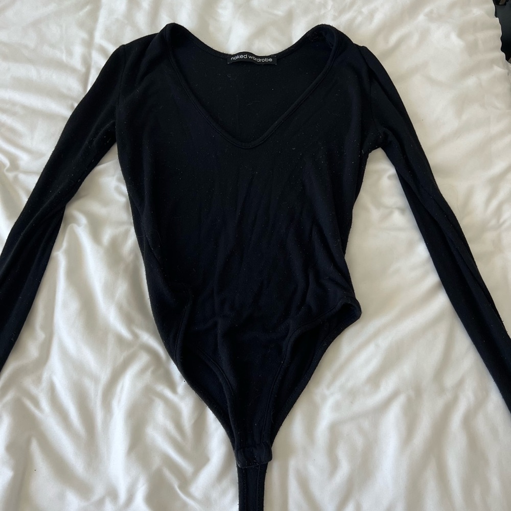 Naked Wardrobe V-neck bodysuit